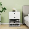 31.2"H Livelylodge Wooden Modular Closet Strorage :Closet Organizer Modern Open Wardrobe Closet System with 5 Shelevs for Bedroom&Coatroom White Finis